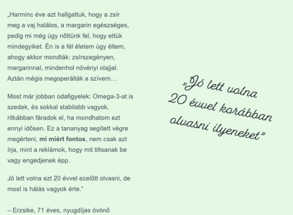 esszencialis zsirok
